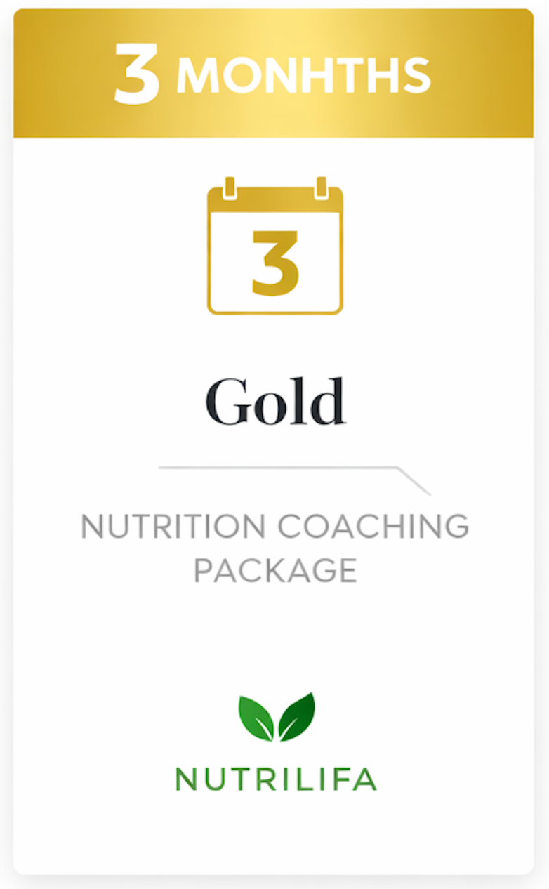 Gold Nutrition Coaching Package (3 Months)